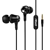 iRAG S801 In-Ear Earbud Headphones with Extra Bass and Microphone Earphones for iPhone Samsung HTC LG and all 3.5mm Audio Jack Devices (Wireless Phone Accessory)