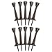 10-Pack Solid Steel Door Stops with Soft Rubber Tip - Door Stoppers for Wall, Protect Wall & Door, Door Bumpers for Walls, Oil Rubbed Bronze Finish, Design House, 181743