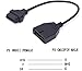 ixaer 12Pin OBD1 to 16Pin OBD2 Connector Diagnostic Tool Adapter Cable for GM