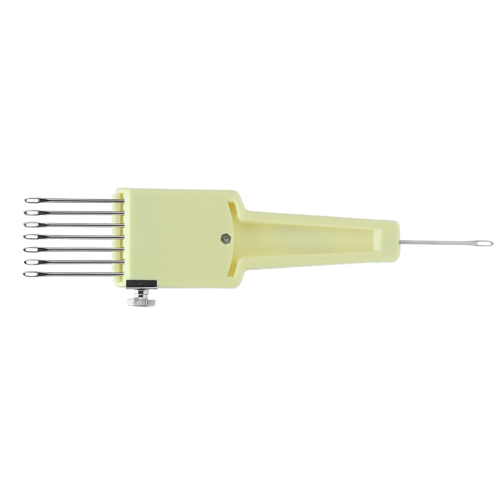 Knitting Machine Transfer Tool, 7 Needles, Plastic Holder, Stainless Steel
