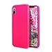 FGA iPhone Xs Case, iPhone X Case, Sugar Candy Cute Lightweight Shockproof Full Protective Slim Fit Solid Color Flexible Soft TPU Bumper Gel Case Cover for Apple iPhone Xs, iPhone X(Hot Pink)