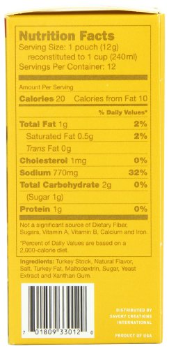 Savory Choice Liquid Turkey Broth Concentrate, 5.1-Ounce Boxes (Pack of 4)
