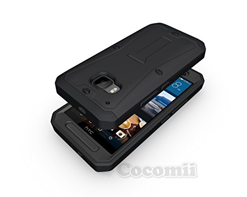 Cocomii Tank Armor HTC One M9 Case New [Heavy Duty] Premium Built-in Screen Protector Kickstand Dustproof Shockproof Bumper [Military Defender] Full Body Rugged Cover for HTC One M9 (Ta.Black) - Thumbnail 2