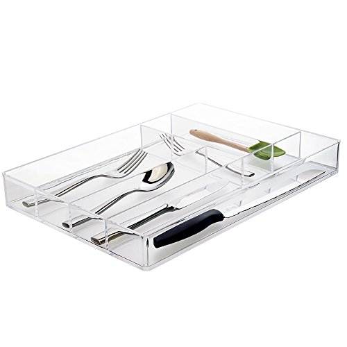 Clear Plastic Silverware and Utensil Organizer - Thumbnail 4