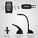 Car Phone Mount, ILDZMMC 3-in-1 Universal Phone Holder For Car Dashboard Windshield Mount Air Vent Car Phone Holder for iPhone X/8/8P/7/6/6S, Samsung Galaxy S5/S6/S7/S8 LG Huawei and More (Black)