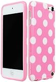 BasTexWireless Bastex Pink TPU Case with White Polks Dots for Apple iPod Touch 5, 5th Generation [Compatible with iPod Touch 6]