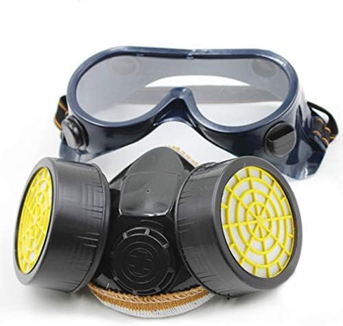 Dual Cartridge Anti Dust Mask Chemical Safety Painting Gas Filter Respirator With Goggles Industrial Safety Equipment Black Buy Online At Best Price In Uae Amazon Ae