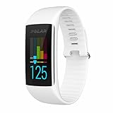 Polar A360 Fitness Tracker with Wrist Heart Rate Monitor (White, Small)