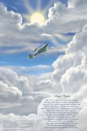 Laminated High Flight Poem Poster