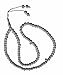White Plastic Tasbih with Silver Allah Muhammad Beads - 7mm Muslim Prayer Beads Rosary