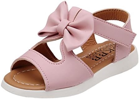 Baby Sandals,Dainzuy Toddler Baby Girls Bowknot Anti-Slip Summer Prewalker Sandals First Walkers Outdoor Pricness Shoes (Age:3T US:8.5, Pink)