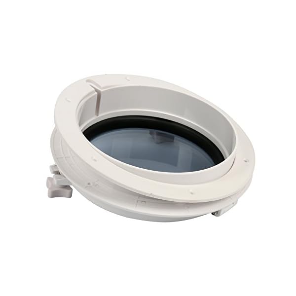Amarine-made-Boat-Yacht-Round-Opening-Portlight-Porthole-10-Replacement-Window-Port-Hole-ABS-White-Tempered-Glass-Marineboatrv-Portlight-Hatch