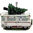 PBOX Rustic Axentz Retro Vintage Classic Winnebago RV with Tree Figure Collectible Ornament, 3", Hanging Tree Decoration
