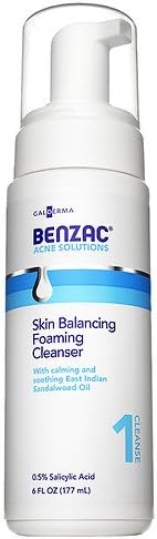 Benzac Skin Balancing Foaming Cleanser 6 fl oz (177 ml) pack of 3