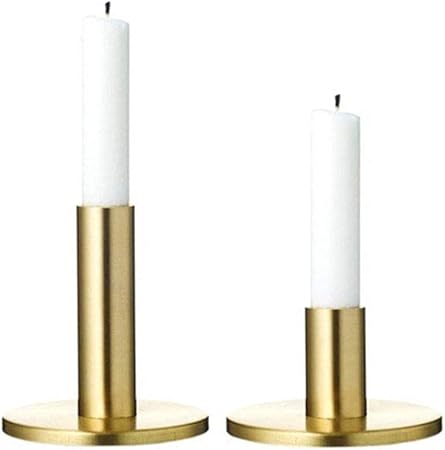 Centrotavola Natalizi Nordici.Creativo Cilindrico Retro Ottone Candela Titolari Candelabri D Oro Singoli Per Centrotavola Natale Per La Tavola Natale Moderna Semplicita Nordica Base Per Candele Luminose A Base Di Te Amazon It Casa E Cucina