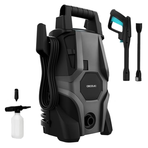 Idropulitrice ad Alta Pressione HydroBoost 1400 Essential Plus. 1400 W, Pressione 105 bar, Casa, Giardino o Auto, Portata 426 l/h, Pompa in Alluminio, Raggio d’Azione 9m
