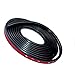 COOL·CAR 16Ft(5M) Car Door Edge Guards Edge Trim Rubber Seal Protector Car Protection Door Edge Sound Insulation Upgrade Two in one Fit Most Car