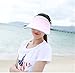 Santwo Women Sports Sun Visor Cap Sweat-Absorbent Baseball Travel Adjustable Hat (Pink)