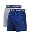Under Armour Boys' Original Series Boxer Shorts 2-Pack, True Gray Heather (025)/Royal, Youth Medium