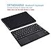 POWERADD Microsoft Surface 3 Keyboard Case Detachable Wireless Bluetooth Keyboard with Touch Pad with Magnetic PU Leather Stand Case Cover (ONLY for 10.8 inch Surface 3 Tablet) - Black