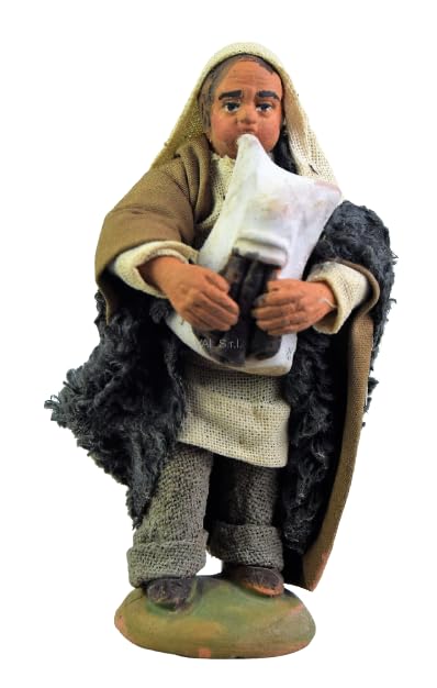 Holyhome Bagpiper for 10 cm (3.93 Inch) Nativity Scene 1:20 Scale - Neapolitan Nativity in Dressed Terracotta, Handmade and Hand-Painted, Made in Italy