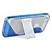 Blue S-Line Wave Design TPU Bumper Gel Shell Back Case Cover Skin with Stand for iphone 5 5G 5th Gen