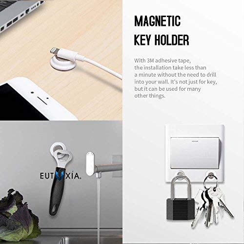 Eutuxia Key Holder for Wall Get Your Car & Home Keys Easier and Faster. Heavy Duty