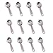 Candy Buffet Party Spoon Scoop Silver Color Plated Plastic Scoops | Buffet, Candy, Ice Cream Uses (12 Pack)