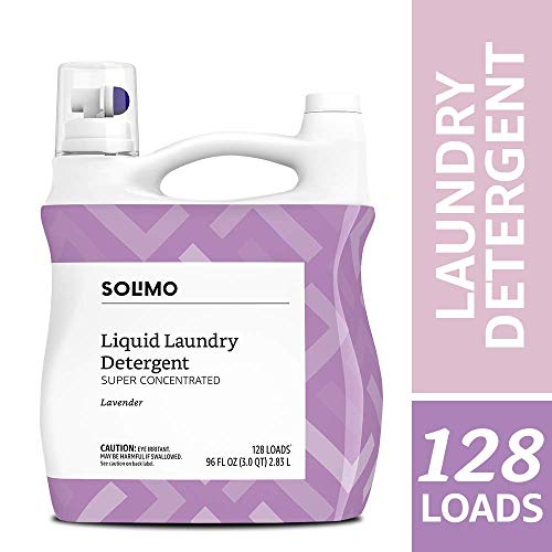 Amazon Brand Solimo Concentrated Liquid Laundry Detergent, Lavender