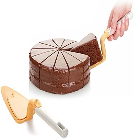 MarxHousehold Pie and Cake Server Cutter with Slidable Blade, 2 Pack