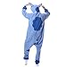 Adults Stitch Onesie Halloween Costumes Animals Sleeping Pajamas (M fit for Height 64.17-67.7, Blue)