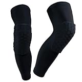 World Pride Antislip Basketball Leg Knee Long Sleeve Honeycomb Pad Protector Gear