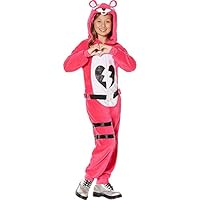 InSpirit Designs Fortnite Zipster Cuddle Team Leader One-Piece Costume for Children, Size Medium, Features Hood and Belt