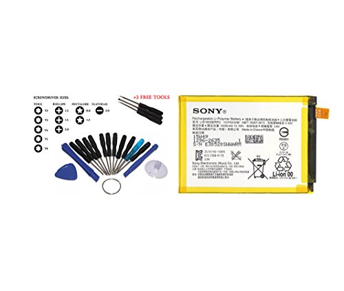 Genuine Original Sony Internal Battery LIS1605ERPC 3430mAh 13.1Wh For Sony Xperia Z5 Premium, Xperia Z5 Premium Dual E6883 with Tool Kit plus FREE 3pcs Screwdriver Included - Non-Retail Packaging