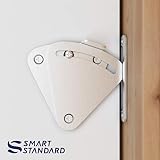 SMARTSTANDARD Barn Door Large Size Latch Lock Stainless Steel Privacy Latch Lock for Sliding Door Work for Pocket Doors Garage and Shed Wood Glass Gates
