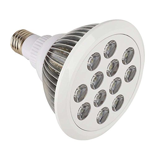 Plant Light Bulb, 4VWIN 12W E27 PAR38 LED Grow Light Bulb for Hydroponics Greenhouse , Grow Tent , Grow Box [SGS Certified]