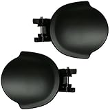 1999-2002 Nissan Quest Mercury Villager Front Black Outside Outer Exterior Door Handles Pair Set Left Driver AND Right Passenger Side (1999 99 2000 00 2001 01 2002 02)