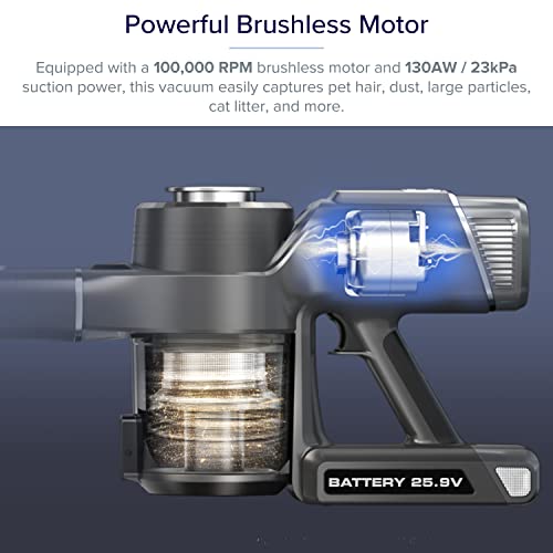 LEVOIT Vacuum Cleaner, Smart Stick Cordless Vac with 23 kPa Powerful
