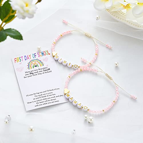 First Day of School Bracelets for Mom and Daughter First Day of - Main Image