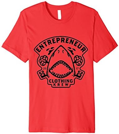 Mens Entrepreneur Clothing Krew - Sharkkey 2XL Red