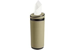 Car Cup Holder Tissues,MoreChioce ABS PU Leather Tissue Dispenser Car Tissue Tube Box Universal Cylinder Napkin Holder Multipurpose Trash Bin for Car Vehicle Bathroom Office,Beige