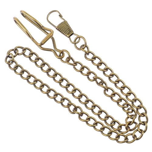 PACKOVE 3pcs Vintage Pocket Watch Chains Retro Alloy Purse Chains Vest Accessory with Buckle for Men Suit and Handbag