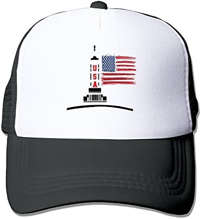 Sport Adult Unisex Americana Collection Empire State Building 100% Nylon Mesh Caps One Size Fits Most Adjustable Sun Hat