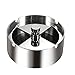 K-Steel Stainless Steel Round Revolving Ashtray
