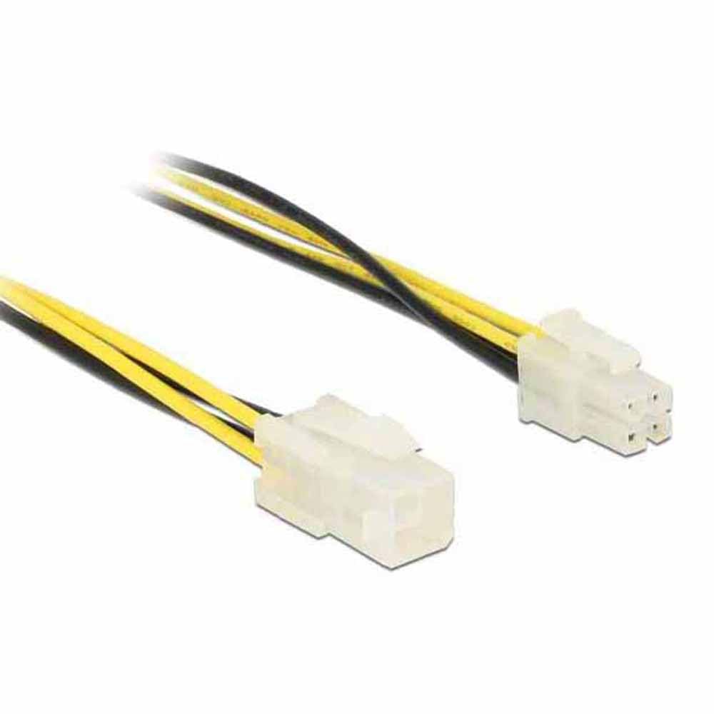 DeLOCK 84954 Internal 0.3 m CPU P4 (4-pin), CPU P4 (4-pin), Black, White, Yellow Electric Cable - Electrical Cables (Male/Female, CPU P4 (4-pin), CPU P4 (4-pin), Right, Black, White, Yellow)