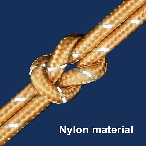 Eurmax USA Canopy Tent Stakes Dog Tie Out Stakes Corkscrew Shape Steel Trampoline Stakes With Iron Rod Installation Tool & 4 Wind Ropes - Set Of 4 (Orange