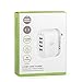 4 Port USB Travel & Home Wall Charger with SmartCharge by JBP: Universal Adapter Accessory for Charging Cell Phones, Multiple Devices and Electronics with Folding Plug - White/Gray