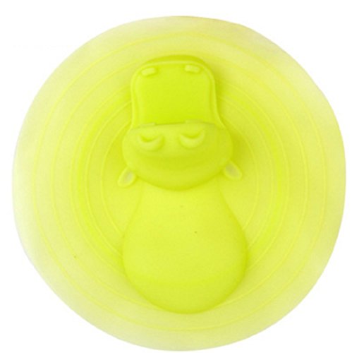Bath Tub Stopper,Tub Stopper Drain Plug Cover For Bathtub,Floor Drain and Kitchen Sink,Universal Size Fit,Silicone Lovely Hippo Style,Green
