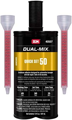 SEM Urethane Paste Adhesive, Black, Quick Setting, Automotive, 7oz (Case of 6)