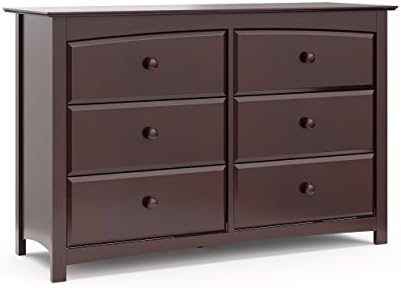 Amazon Com Storkcraft Kenton 6 Drawer Universal Dresser Espresso Kids Bedroom Dresser With 6 Drawers Wood Composite Construction Ideal For Nursery Toddlers Room Kids Room Baby